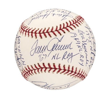 National League Rookie of the Year Multi-Signed Baseball with 14 Signatures 
